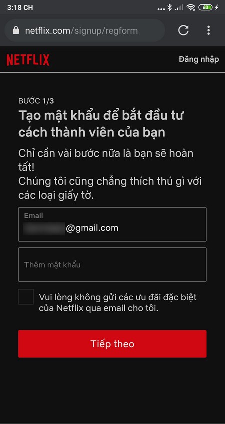 Hướng dẫn đăng ký Netflix trên điện thoại (3)
