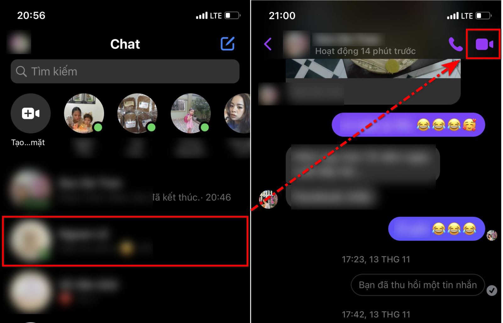 Hướng dẫn giảm màn hình cuộc gọi video Messenger (1)