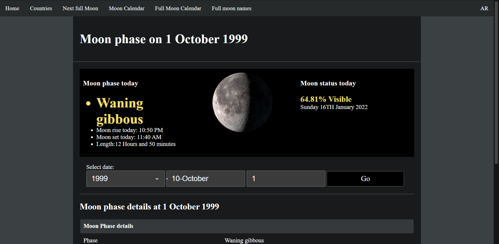 Cập nhật trend mới: Xem hình ảnh mặt trăng vào ngày sinh của bạn (2)