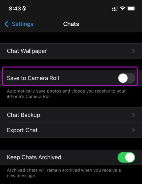 Cách ngăn WhatsApp lưu ảnh trên iPhone và Android (4)