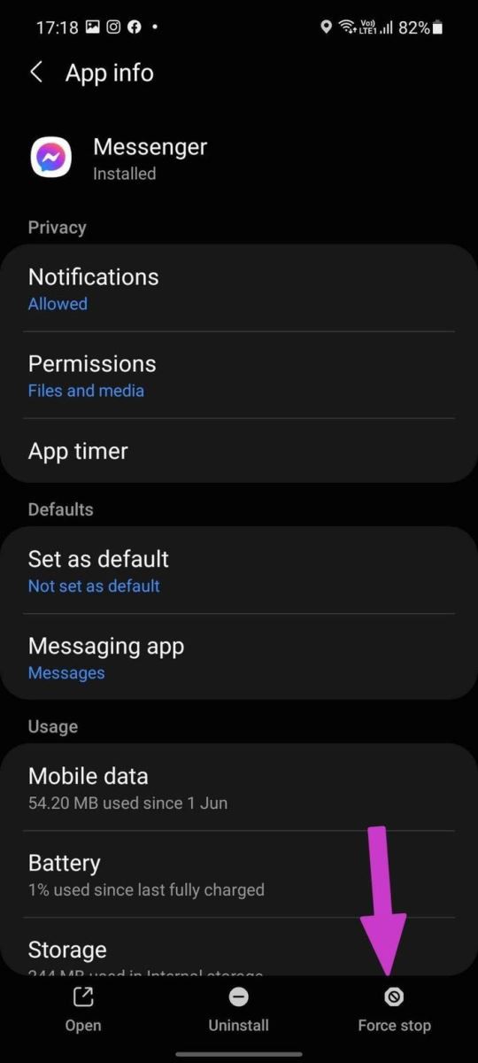Sửa lỗi Messenger không gửi được tin nhắn (4)