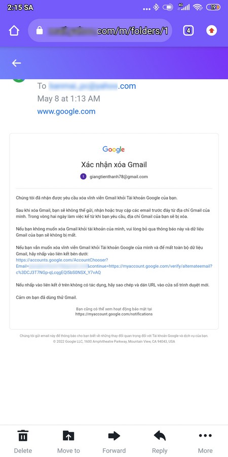 hướng dẫn xóa tài khoản gmail