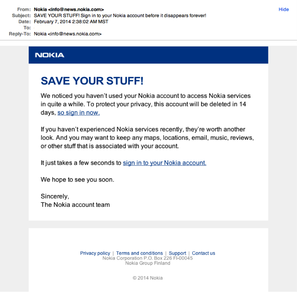 Dấu hiệu Phishing Email 7