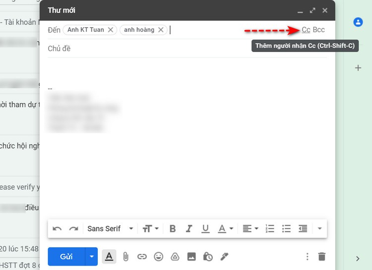 Cc và Bcc trong Gmail là gì và cách sử dụng? (7)