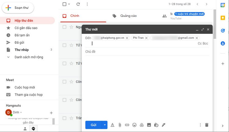Cách gửi file qua Gmail và hủy gửi thư Gmail khi cần (7)