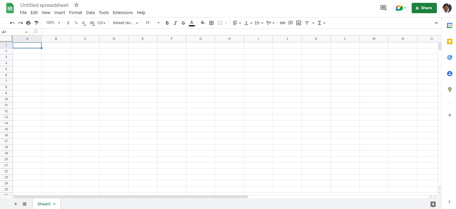 Cách tạo file Excel trên Google Drive