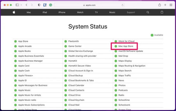 Sửa lỗi App Store không hoạt động trên máy tính Mac (2)