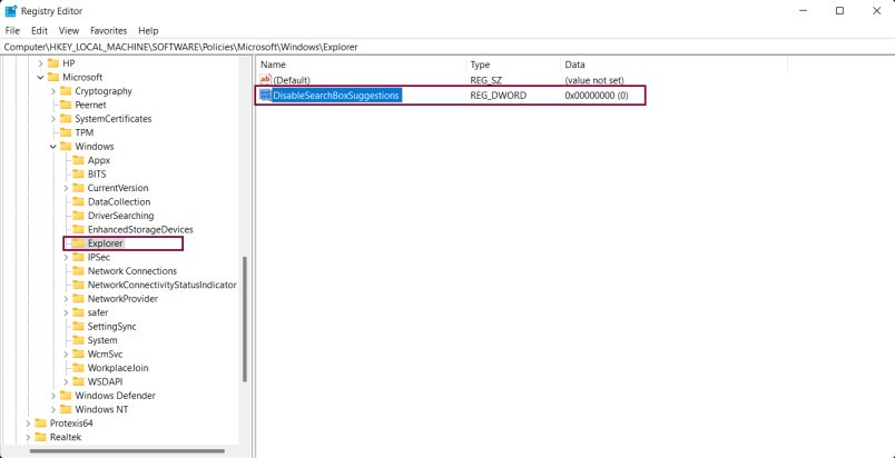 Cách vô hiệu hóa lịch sử tìm kiếm File Explorer trên Windows 11 (5)