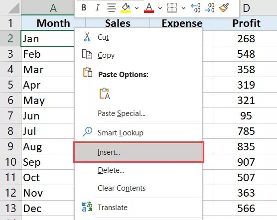 Hướng dẫn chèn thêm cột mới trong Excel (4)