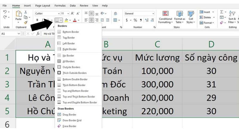 3 cách tạo bảng trong Excel đơn giản và nhanh chóng nhất
