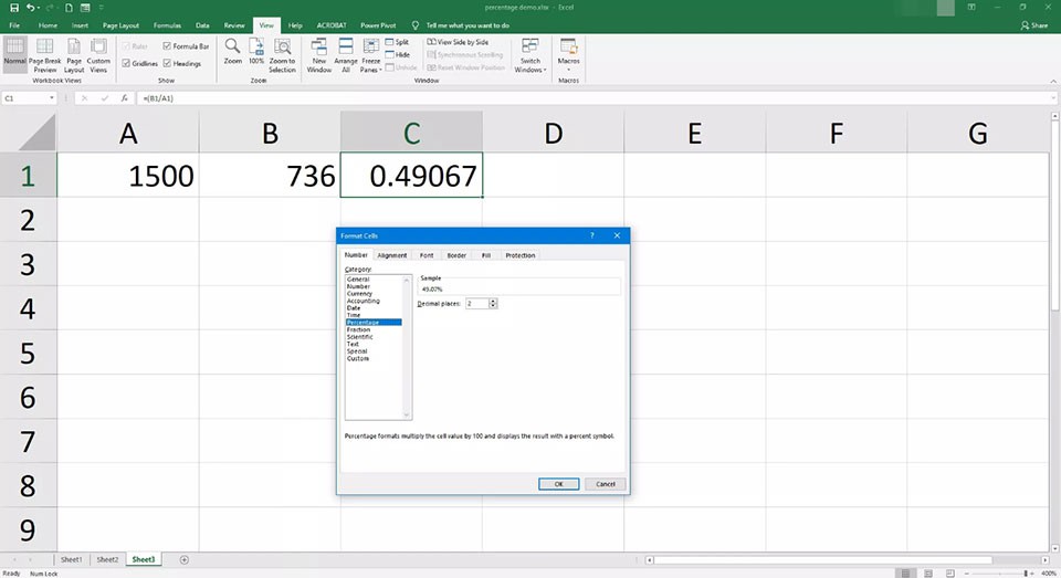 Cách tính phần trăm trong Excel - Ảnh 10