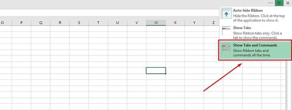 Hiện thanh công cụ trong Excel - Ảnh 03