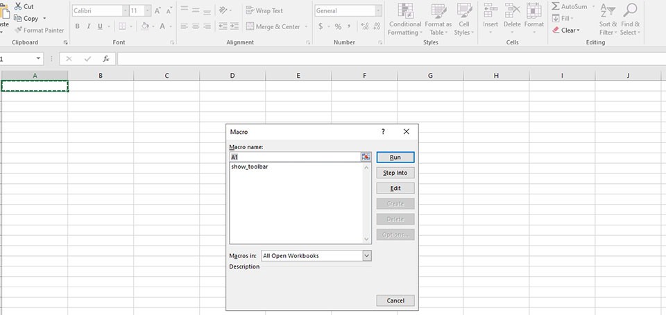 Hiện thanh công cụ trong Excel - Ảnh 11