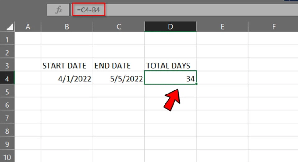 Cách tính ngày trong Excel - Ảnh 03