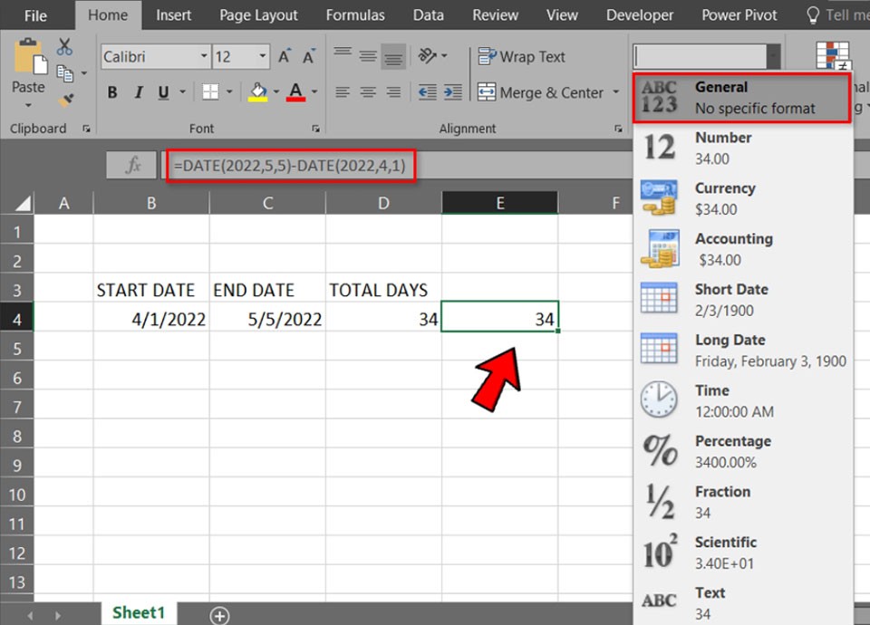 Cách tính ngày trong Excel - Ảnh 04