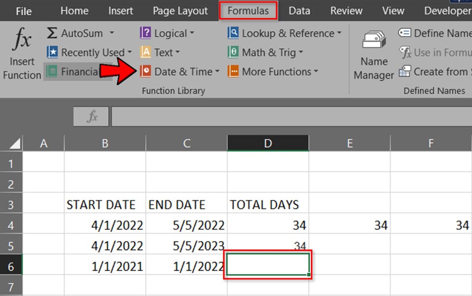 Cách tính ngày trong Excel - Ảnh 08