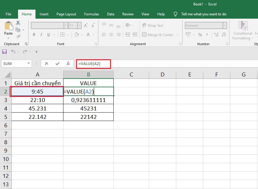 Hướng dẫn cách sử dụng hàm VALUE trong Excel dễ dàng nhất