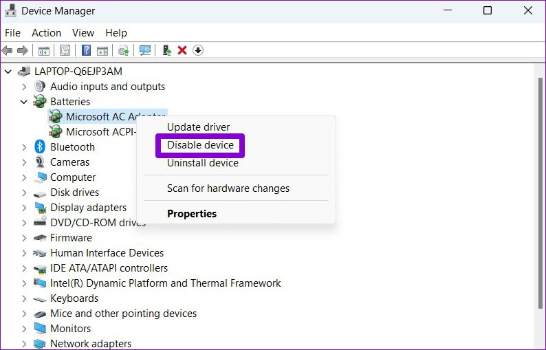 Làm gì khi laptop không nhận pin trên Windows 11 (8)