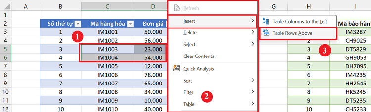 Cách thêm dòng trong Excel (11)