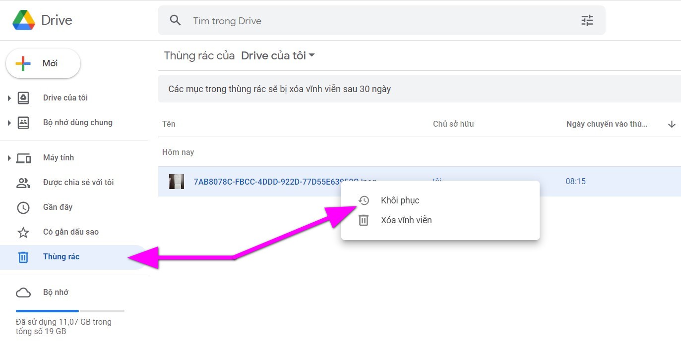 Cách khôi phục file đã xóa vĩnh viễn trên Google Drive - Ảnh 1