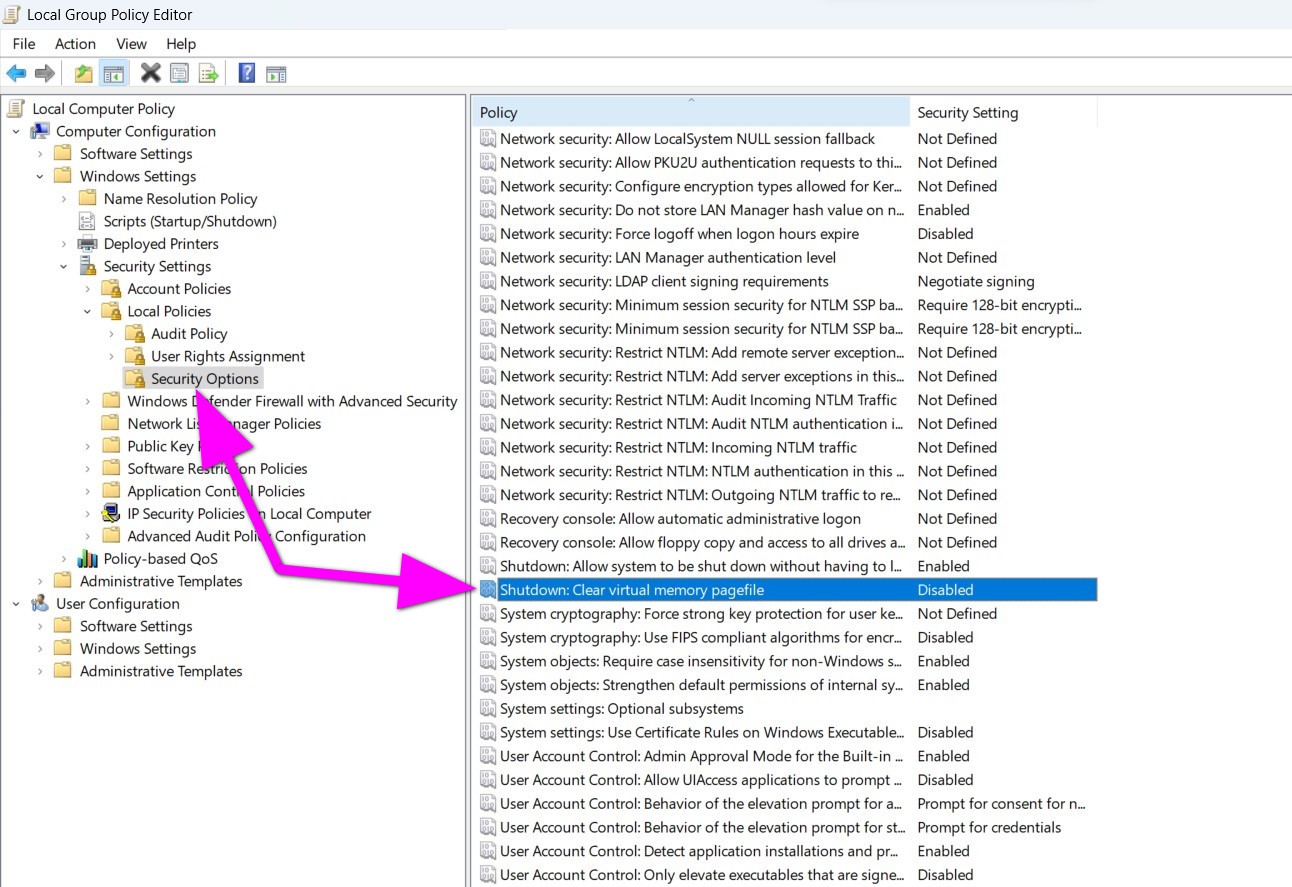 Cách tự động xóa file pagefile.sys khi tắt máy Windows 11 - Hình 2