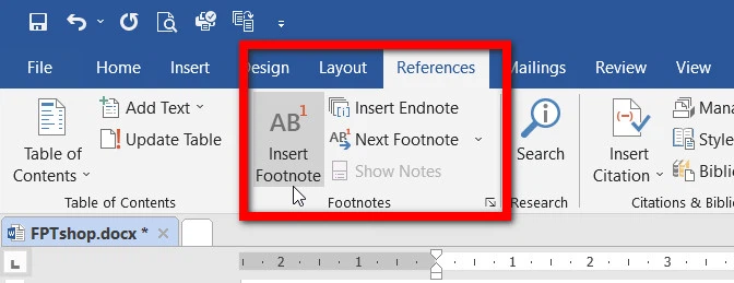 Hướng dẫn cách thêm chú thích Footnote và Endnote trong Word (1)