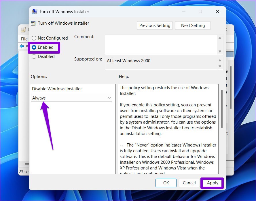 Hướng dẫn chặn người khác cài đặt phần mềm trong Windows 11 (5)
