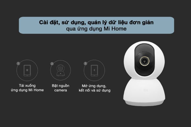 Kết nối Camera an ninh Xiaomi Mi Home 360° 2K với Mi Home
