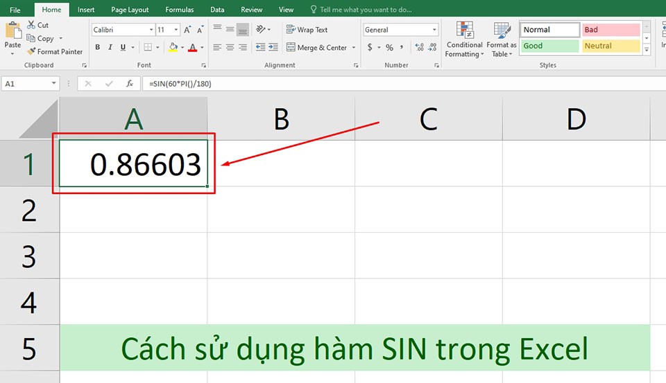 Hàm SIN trong Excel - Hình 04