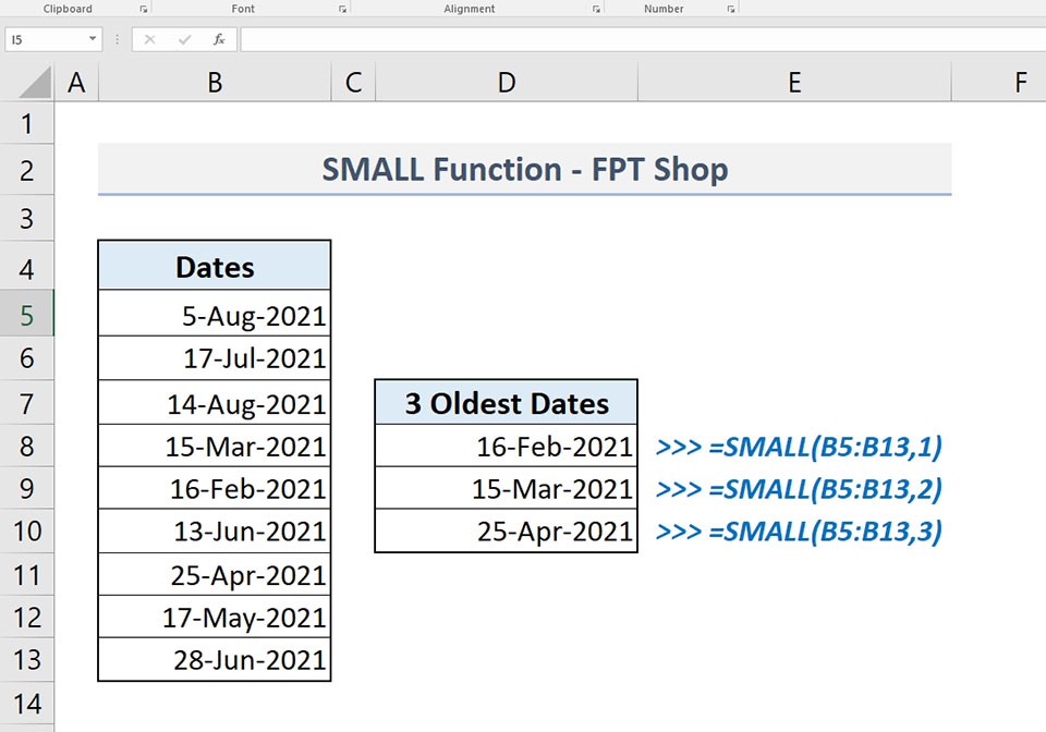 Hàm SMALL trong Excel - Ảnh 06
