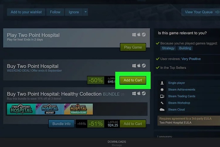 Hướng dẫn cách mua game trên Steam