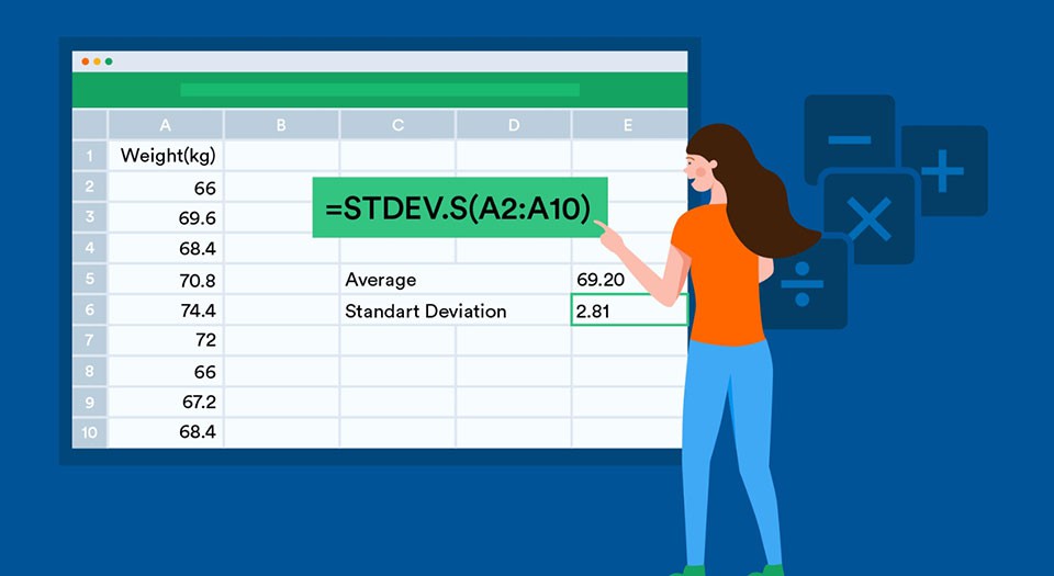 Hàm STDEV trong Excel - Ảnh 01