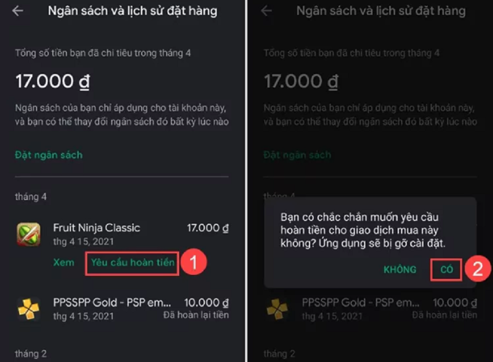 Hướng dẫn cách hoàn tiền nạp game qua MoMo trên Android và IOS hình 4