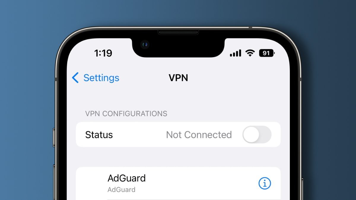 Cách tắt VPN trên iPhone