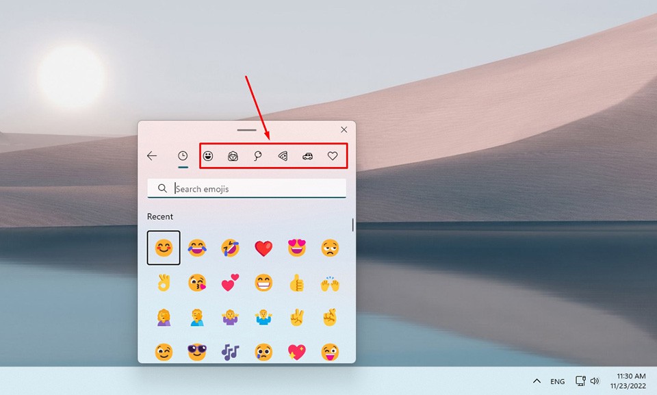 Emoji trong Windows 11 - Picture 07