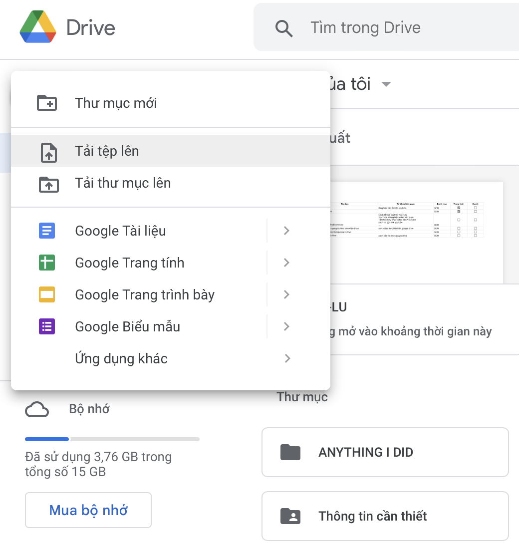 Cách chuyển PDF sang Word bằng Google Drive 2