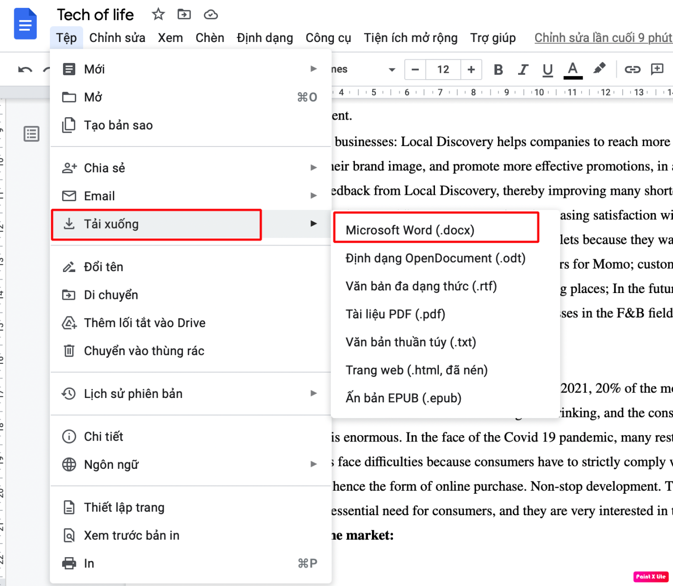 Cách chuyển PDF sang Word bằng Google Drive 5