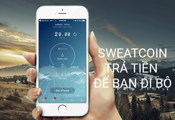 Sweatcoin - App đi bộ đổi quà tặng