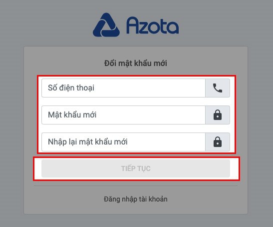 Cách lấy lại mật khẩu Azota - Ảnh 4