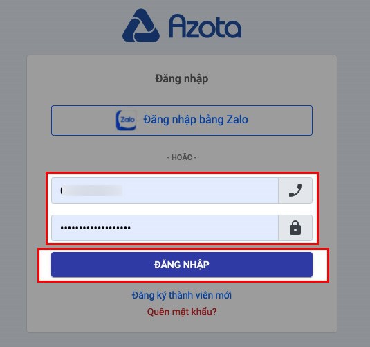 Cách lấy lại mật khẩu Azota - Ảnh 8
