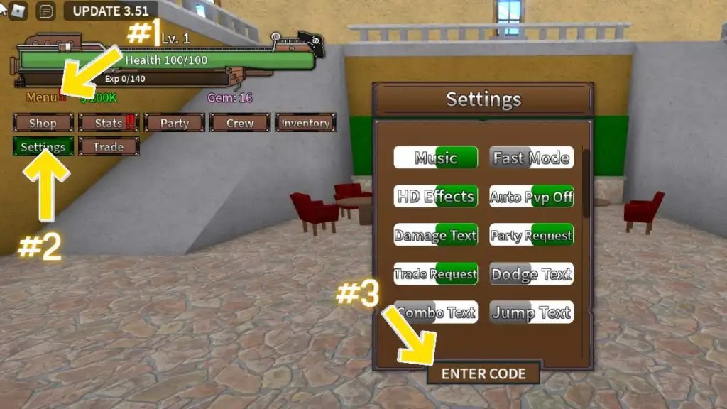 Tổng Hợp Code Tất cả Code Mới Nhất Trong King Legacy Update 4