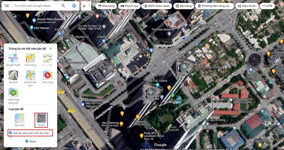 Chế độ vệ tinh của Google Maps - Ảnh 05