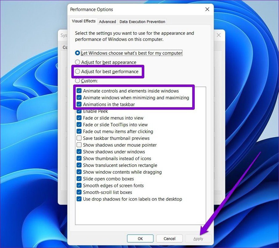 Tắt hiệu ứng trong Windows 11 để cải thiện hiệu suất máy tính -  