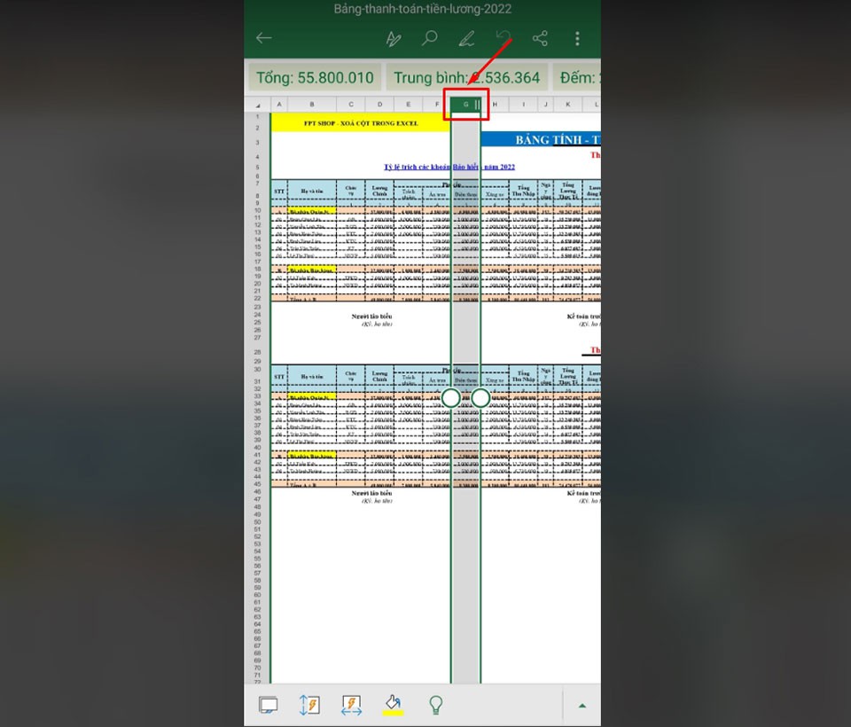 Cách xóa cột trong Excel (18)