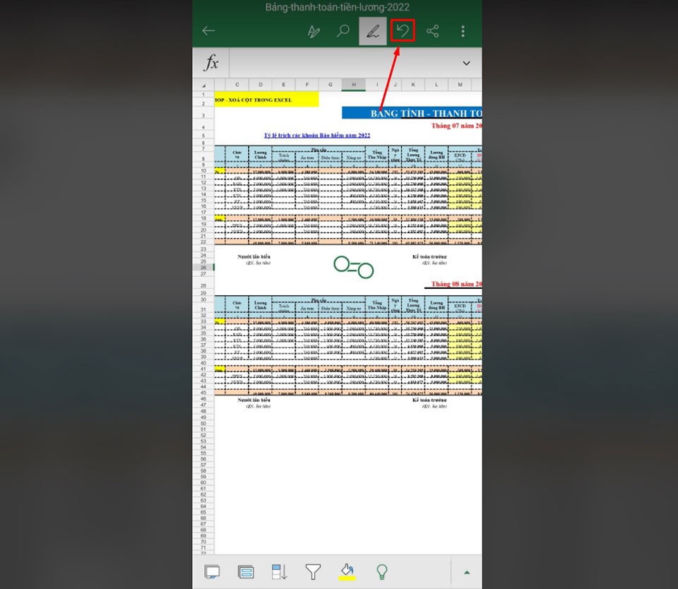 Cách xóa cột trong Excel (20)