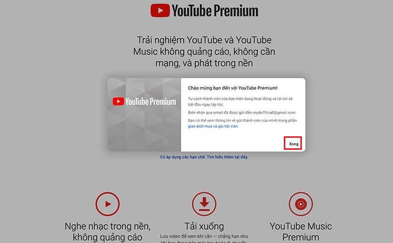Hướng dẫn đăng ký YouTube Premium tại Việt Nam 8