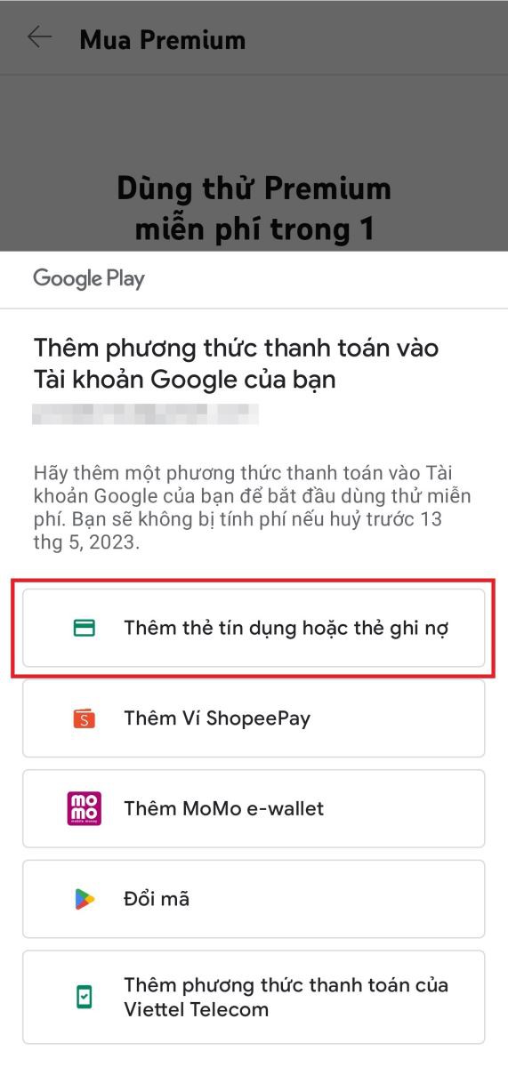 Hướng dẫn đăng ký YouTube Premium tại Việt Nam 3939