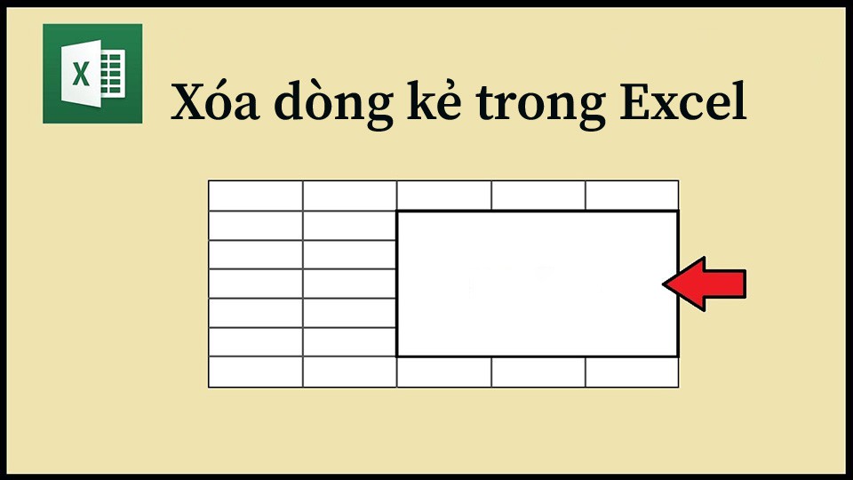 Xóa dòng kẻ trong Excel - Ảnh 01