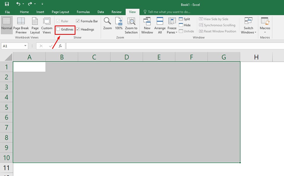 Xóa dòng kẻ trong Excel - Ảnh 06