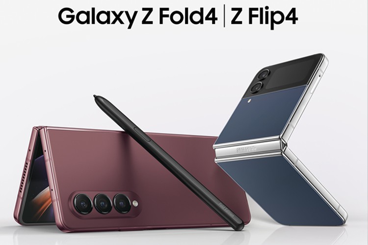 Samsung ra mắt phiên bản màu mới Galaxy Z Fold4 Đỏ Burgundy và Galaxy Z Flip4 Xanh Navy 